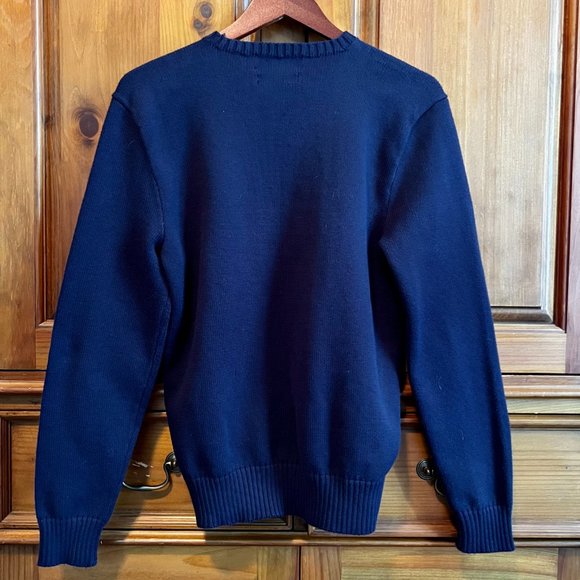 Polo by Ralph Lauren Navy Crewneck Sweater - Picture 3 of 5